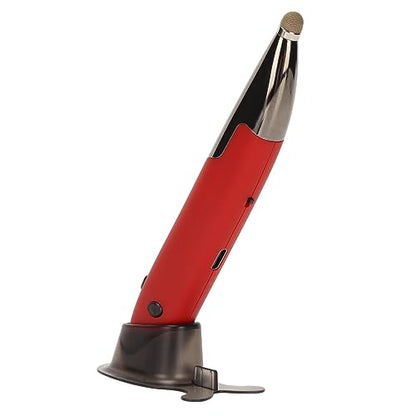 Yinhing Pen Rechargeable Portable Optical Mode for PC Laptop Luminous Silent Handheld Small Design (Red) - color: Red