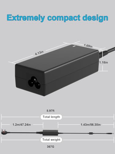 65W 45W Power Adapter Supply Cord Fit for Dell Ultra HD 4K Triple Display Wireless Docking Station D1000 D3100 5RR7X 5M48M 452-BBPG Thunderbolt Dock TB15 K16A K16A001 Charger Adapter Supply