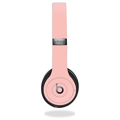 MightySkins Skin Compatible with Beats by Dr. Dre Solo 3 Wireless - Solid Blush | Protective, Durable, and Unique Vinyl Decal wrap Cover | Easy to Apply, Remove, and Change Styles | Made in The USA - color: Blush