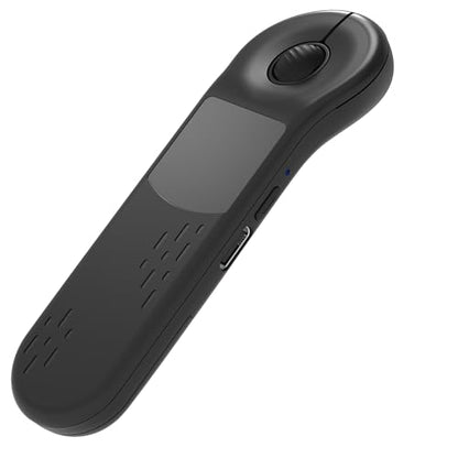 Air Mouse Bluetooth Rechargeable Presenter with Touchpad, Remote Control for PowerPoint/Keynote/TikTok/Camera/Kindle App, Applicable for PC/iOS/Android (Black) - color: Black