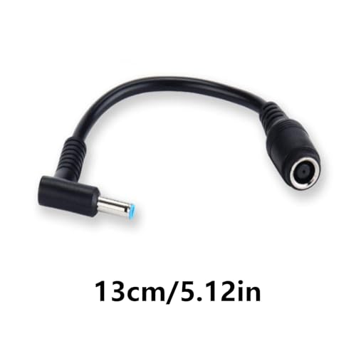 90 Degree Laptop Charger Converter Cable, 7.4x5.0mm Female to 4.5x3.0mm Male Tip, Portable Adapter for Home, Travel and Work
