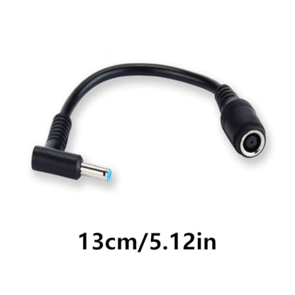 90 Degree Laptop Charger Converter Cable, 7.4x5.0mm Female to 4.5x3.0mm Male Tip, Portable Adapter for Home, Travel and Work