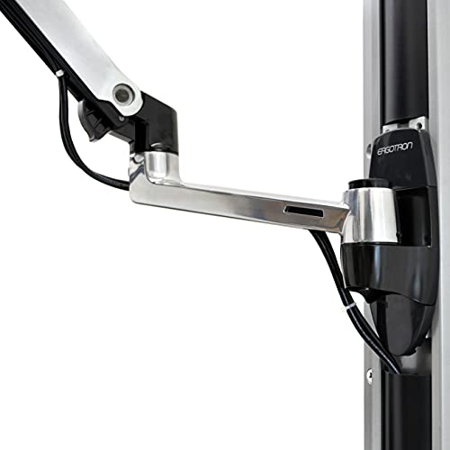 Ergotron – LX Single Monitor Arm, VESA Wall Mount – for Monitors Up to 34 Inches, 7 to 25 lbs – Polished Aluminum - color: Polished Aluminum