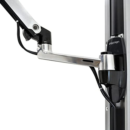 Ergotron – LX Single Monitor Arm, VESA Wall Mount – for Monitors Up to 34 Inches, 7 to 25 lbs – Polished Aluminum - color: Polished Aluminum