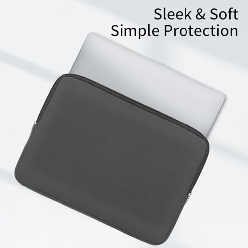 RAINYEAR 13 Inch Laptop Sleeve Case Padded Carrying Bag, Gray | Slim Protective Soft Zipper Computer Cover for 13.3 inch MacBook Air/Pro M1 M2 M3 M4 M5 A3449 A3240 A3113 A2681 A2338 - color: Gray, size: 13"