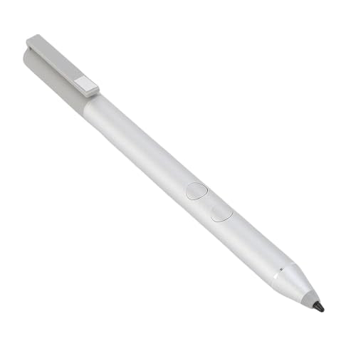 Dpofirs Stylus Pen for Touchscreen Laptops, 1024 Pressure Sensitivity Active Pen with Eraser and Side Push, Aluminum Writing Stylus with 2 Replacement Tips