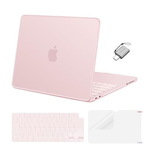 MOSISO Cover Compatible with MacBook Neo Case 13 inch 2026 Release Model A3404, Ultra-Thin Scratch & Crack Resistant Protective Hard Shell Case&TPU Keyboard Cover&Screen Film&Type C, Blush - color: Blush