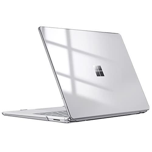 Fintie Case for 15 Inch Microsoft Surface Laptop 5 4 3 with Metal Keyboard (Model: 1872/1873/1953/1979) - Protective Slim Snap On Hard Shell Cover, Crystal Clear - color: Crystal Clear