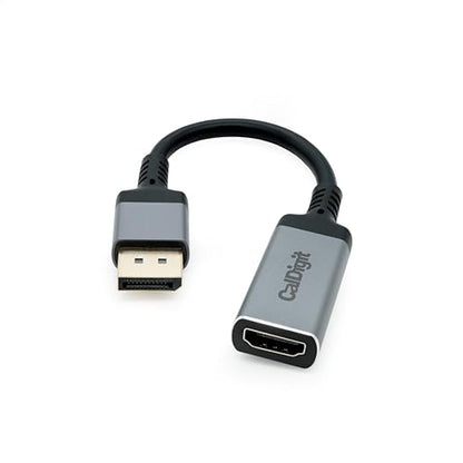 CalDigit DisplayPort 1.2 Male to HDMI 2.0b Female Active Adapter 4K 60Hz, High Refresh Display, 10 bit Color, HDR and Eyefinity Support *HDMI Cable Required - style: DP 1.2 to HDMI 2.0b
