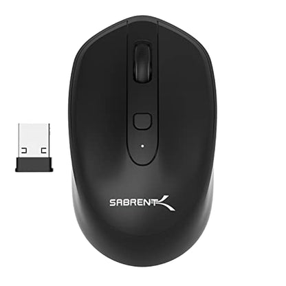 SABRENT 2.4GHz Rechargeable Wireless Mouse with Adjustable Resolution (MS-RCWM) - size: Rechargeable Wireless