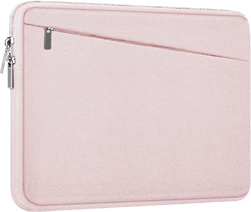 Laptop Sleeve, 15.6 inch Laptop Case, Durable Computer Carrying Bag Protective Case Briefcase Handbag with Front Pocket, Slim Laptop Case Cover for 15.6 Inch HP, Dell, Lenovo, Asus, Notebook, Pink - color: Pink, size: 15.6 Inch