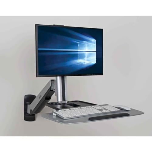 Tripp Lite Wall Mount for Sit Stand Desktop Workstation Height-Adjustable Standing Desk, Single Display (WWSS1332W) - style: Wall-Mounted