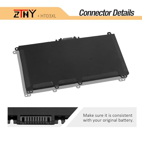 HT03XL Battery Replacement for HP Pavilion 14-CE 14-CF 14-CK 14-CM 14-DF | 14-DH 14-DQ 14Q-CY 14S-CF 14S-DQ 14-FQ 15-CS 15-CW 15-DA 15-DW 14-ce0xxx 14-cf0xxx 14-cm0xxx 14-dh0xxx 14-dk0xxx 14-dq0xxx - size: 7.68*4.13*0.2 inch HT03XL
