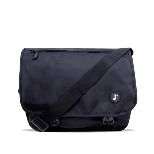 J World New York Terry Messenger Bag for Women Girls School Kids - color: Black