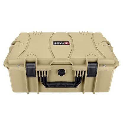 Eylar 21.6" Intact Series Carry-On Hard Camera Case, Lightweight and Durable Stacker Design with Foam (Tan) - color: Tan