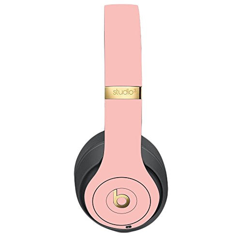 MightySkins Skin Compatible with Beats Studio 3 Wireless - Solid Blush | Protective, Durable, and Unique Vinyl Decal wrap Cover | Easy to Apply, Remove, and Change Styles | Made in The USA - color: Blush