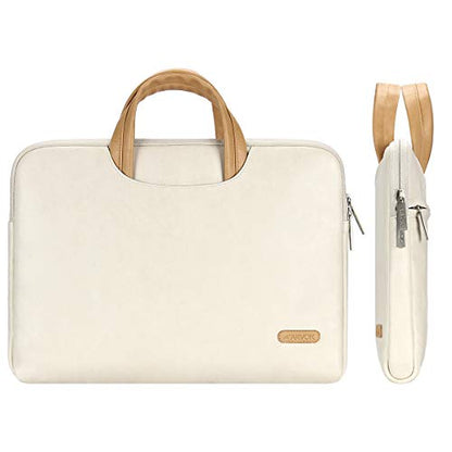 ARVOK 15 15.6 16 Inch Water-resistant Premium Leather Laptop Sleeve With Handle & Zipper Pocket/Notebook Computer Case/Ultrabook Tablet Briefcase Carrying Bag/Pouch Skin Cover For Acer/Asus