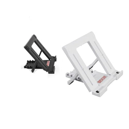 ARTIBETTER Adjustable Portable Tablet Holder Stand Mini Folding Flat Plate Bracket Compatible with Tablets and Laptops for Vertical and Horizontal Viewing