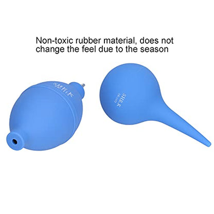 2Pcs Rubber Squeeze Bulb Blower - Portable Hand Operated Blowing B Pump, Ideal for Cameras, Lenses, and Sensitive Equipment