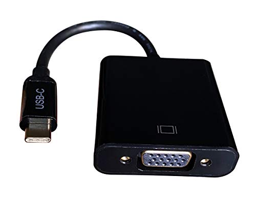USB C to VGA Adapter - 1080P Full HD, Compact & Universal Compatibility for Laptop, Tablet, Smartphone NOT Support HDMI Output (BL-CVG01)