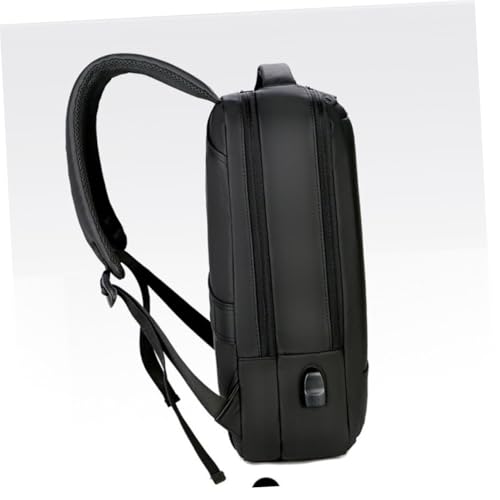 TEHAUX Large Capacity Business Laptop Backpack for Men USB Charging Work Bag with Portable Design Spacious Black Multifunctional Commuter Bookbag for Office and Travel