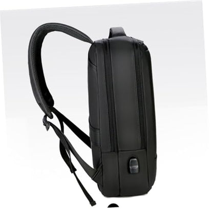 TEHAUX Large Capacity Business Laptop Backpack for Men USB Charging Work Bag with Portable Design Spacious Black Multifunctional Commuter Bookbag for Office and Travel