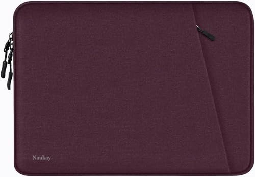 Laptop Sleeve 14 inch, Shockproof Protective Computer Bag with Accessories Pocket, Portable Laptop Case Compatible for 14 inch MacBook Air/Pro, Dell, HP, Acer, Asus, Lenovo, Magenta - color: Magenta, size: 14 inch