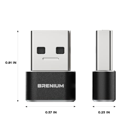 USB to USB C Adapter 10-Pack, Charger Converter for iPhone 14, Samsung Galaxy, iPad, Apple Watch, Type-C Female to A Male (USB-A to USB-C)