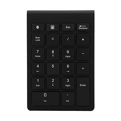 Sanpyl 22 Keys Numeric Keypad, Bluetooth Mini Keyboard, Financial Accounting Rechargeable Number Pad, for Laptop Desktop, PC(Black) - color: black