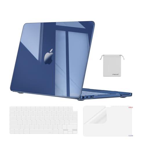 MOSISO Compatible with MacBook Neo Case 13 inch 2026 A3404 A18 Pro Chip | 4 in 1 Kit Surpass Natural Beauty Scratch-Resistant Hard Shell, Ultra-Thin Precision-Matched to Laptop Color, Crystal Indigo - color: Crystal Indigo