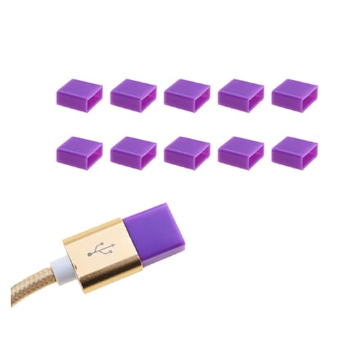 USB Cover Cap 12 Pcs USB Male Dust Plug Silicone Stopper Cap for Charging Extension Transfer Data Line Cable USB Protector Anti-Dust Cover for USB Type A(Q-purpleI) - color: Q-purpleI