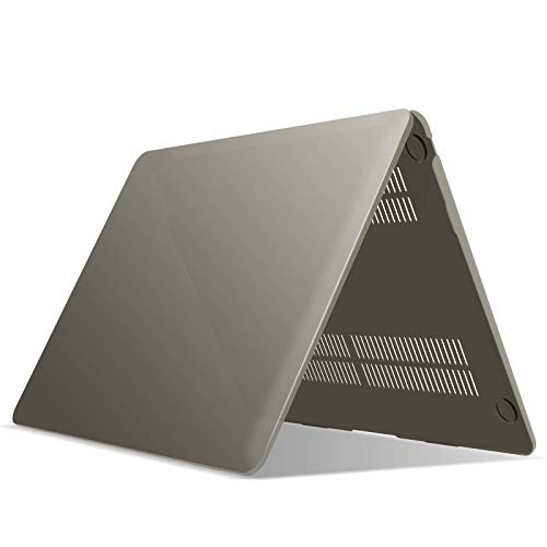 IBENZER Compatible with 2022 2021 2020 MacBook Air 13 inch case M1 A2337 A2179 A1932, Plastic Hard Shell Case for Mac Air 13 Retina Display with Touch ID, Gray, MMA-T13GY - color: Gray