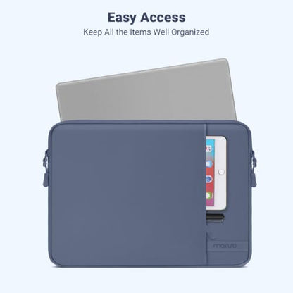 MOSISO Laptop Sleeve Compatible with MacBook Neo 13/Air 13.3 13.6/Pro 13 | 360 Degree Protective Portable Water Resistant Laptop Carrying Case Computer Bag with Vertical Pocket&Small Case, Indigo - color: Indigo, size: 13 inch