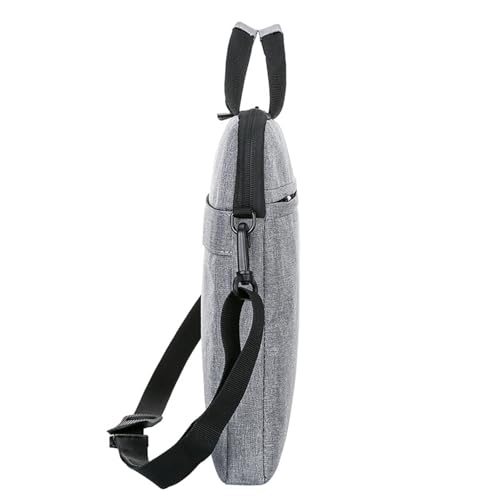 Laptop Bag Water-resistant Laptop Sleeve Case with Shoulder Straps & Handle, Computer Slim Briefcase - color: Grey, size: 14