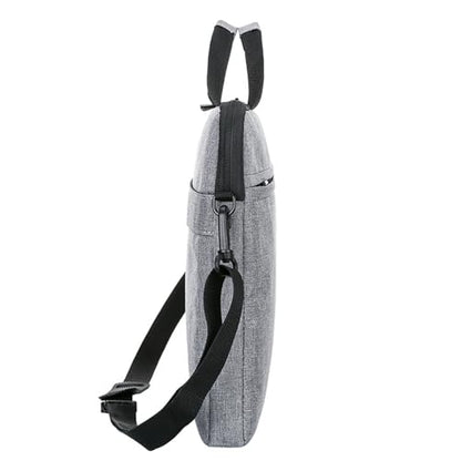 Laptop Bag Water-resistant Laptop Sleeve Case with Shoulder Straps & Handle, Computer Slim Briefcase - color: Grey, size: 14