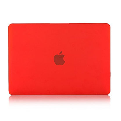 RUBAN Case Compatible with MacBook 12 Inch A1534 - Slim Snap On Hard Shell Protective Cover and Keyboard Cover, Red - color: Red