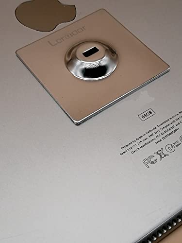 Anchor Plate Adhesive Security Plate with Slot for Cables to Lock Down Laptops, Tablets, Monitors,iPhone Smart Phone, MacBook Pad Ipad, Tablet, Other Electronic Products (Chrome 5Pack)
