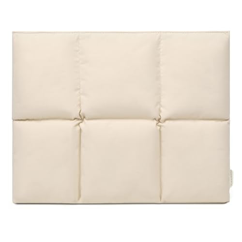 KAYOND Puffy Laptop Sleeve 13 Inch 14 inch, Pillow Shape Laptop Sleeve, Compatible MacBook Pro 13inch 14 Inch M4 M5 Pro/Max, MacBook Air M1 M2 M3 M4 2026, Off White - color: Off White, size: For 13"-14" MBA/MAP M4 M3 M2 M1