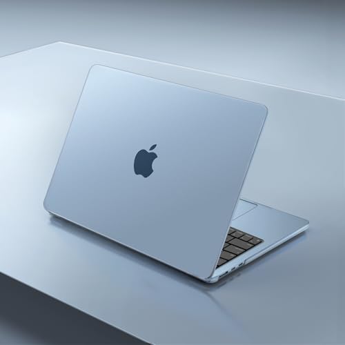 MOSISO Compatible with MacBook Air 13 inch Case M5 2026 M4 M3 M2 2025-2022 | A3449 A3240 A3113 A2681, Scratches-Resistant Protective Hard Shell for MacBook Air 13.6 inch Case, Sky Blue - color: Sky Blue