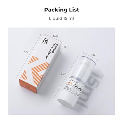 K&F CONCEPT Spray and Lens Cleaner Care Kit, Camera Lens Cleaner | Efficient Cleaning，Easy to Carry, for All Optical Glasses Telescopes Laptops Computers,MW02