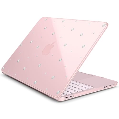 for MacBook Neo 13 Inch Case 2026 Release Model A3404, Fresh Aesthetic 1.2 mm Ultra Slim Hard Shell Cover, 6-in-1 Laptop Accessories Bundle for Women Girls, Silver Pearl - color: Silver Pearl