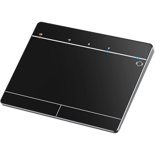 Wireless Bluetooth Trackpad for Windows 10 & 11, 3-in-1 Connectivity Modes,High Precision Control, Portable Multi-Touch Gestures touchpad for PC & Laptop (Black)