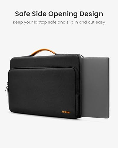 tomtoc 360 Protective Laptop Case Bag for 13-inch New Surface Pro 11th | Copilot+PC 2024, Surface Pro 10/9/8/X with Signature Keyboard/X Keyboard, Water-Resistant Laptop Carrying Sleeve - color: Black, size: 11.6-13 Inch
