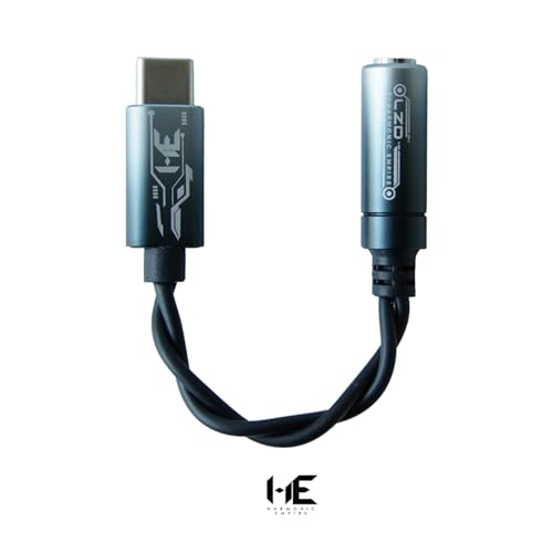 TANGZU HE Long Zhong DUI USB C to 3.5mm Audio Adapter, Hi-Res 24bit/192KHz USB C to Aux Dongle HiFi Headphone Jack Cable Cord Compatible with PC, Android and iOS System Mobile Devices