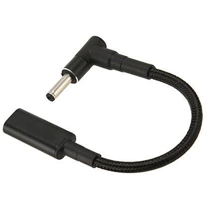 USB C to Slim Tip Adapter 4.0x1.35, PD Fast Charging Converter for Laptops, Aluminum Alloy Shell Heat Dissipation, Small Portable for Office Travel Business Trips