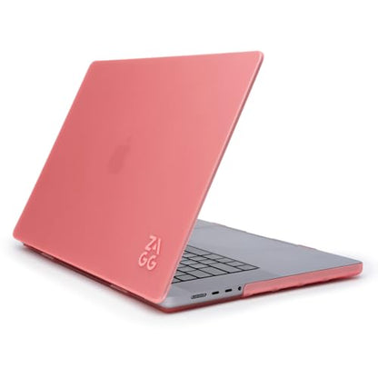 ZAGG MacBook Protection MacBook Air 13" M5/M4/M3/M2 Case – Premium Two-Piece Hard-Shell Snap-on Cover with Rubberized Non-Slip Grips, Durable, Lightweight, Scratch-Resistant, Frosted Finish, Pink - color: Pink, size: MacBook Air 13" M3/M2