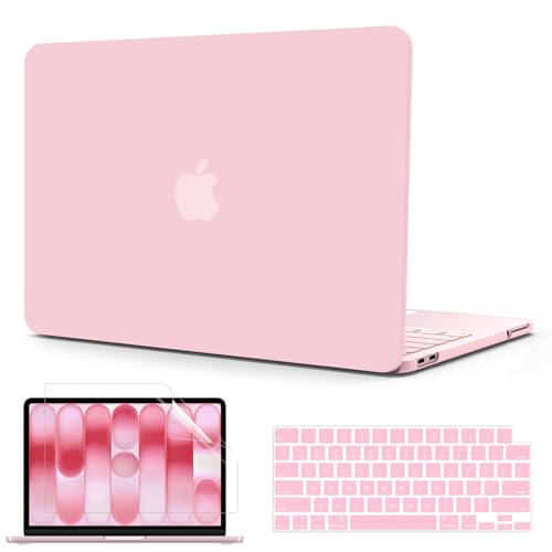 B BELK for MacBook Neo Case 13 inch 2026 Release Model A3404, Baby Pink | Scratch Resistant Protective Matte Hard Shell for Mac Neo Case with Keyboard Cover & Screen Protector, Lightweight, Snap-On - color: Rose Quartz