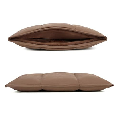 Puffy Laptop Sleeve 13 Inch 14 inch, Brown | Pillow Shape Laptop Sleeve, Compatible MacBook Pro 13inch 14 Inch M4 M5 Pro/Max, MacBook Air M1 M2 M3 2026, MacBook Neo - color: Brown, size: For 13"-14" MBA/MAP M4 M3 M2 M1