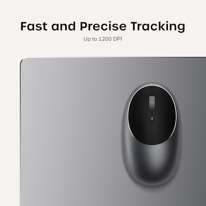Satechi M1 Wireless Bluetooth Mouse, USB-C Rechargeable, Compact & Portable, for MacBook Air/Pro/Neo, iPad Air/Pro, iPad mini, Mac mini, iMac & Windows - Space Gray - color: Space Gray