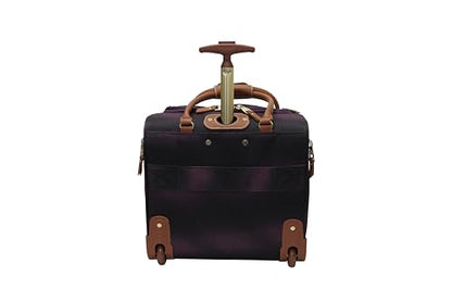 Steve Madden Designer 15 Inch Carry on Suitcase- Small Weekender Overnight Business Travel Luggage- Lightweight 2- Rolling Spinner Wheels Under Seat Bag for Women (Shadow Purple) - color: Shadow Purple
